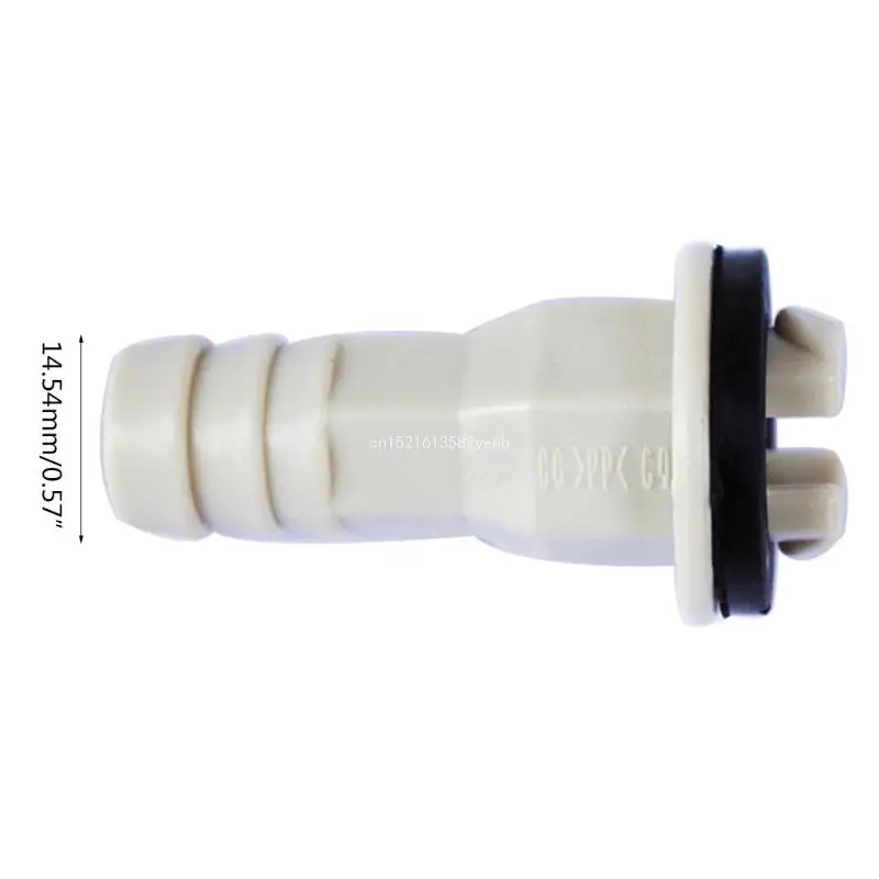 Connettore del tubo scarico a gomito 17 mm/0,67 pollici con anello in gomma per MEDIA perdita Dropship