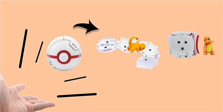 Pokéball Pokémon Figur Elf Ball Anime Figur Cartoon Pikachu Glurak Taschenmonster Haustier Anime Action Modell Spielzeug Geschenke – Detail 10