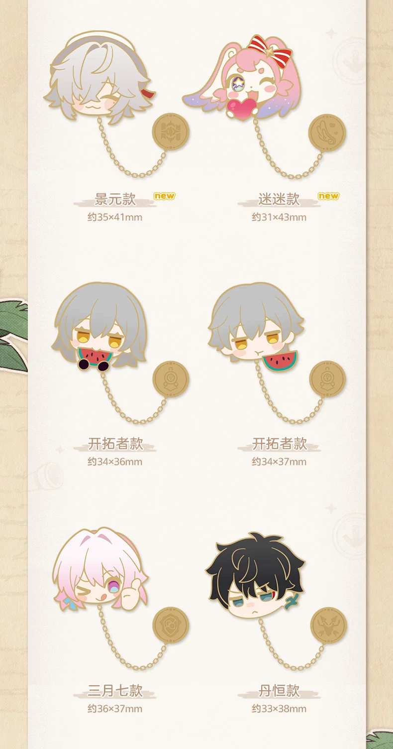 [Original] Honkai Star Rail DanHeng Kafka Blade Sunday Aventurine Cosplay Metall-Abzeichen Anime Cartoon Zubehör Requisite – Detail 4