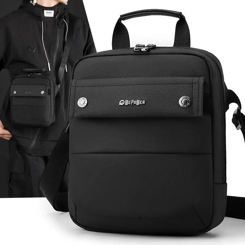 Men Multifunctional Fashion Anti-theft Shoulder Bag Travel Waterproof Oxford Crossbody Sling Bag Casual Messenger Pack For Male