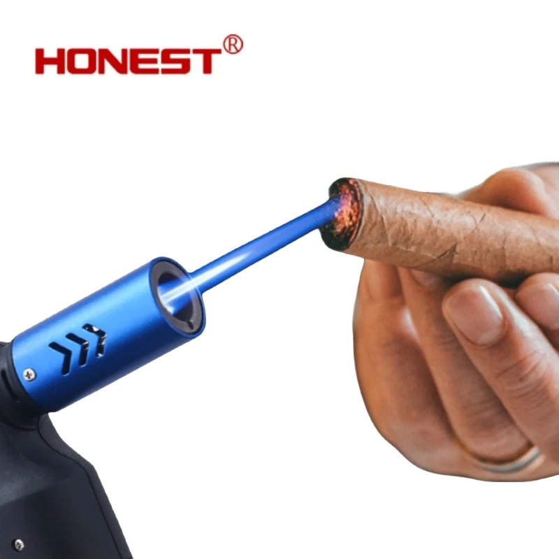 

Desktop spray gun lighter high-pressure jet 1300 ℃ blue flame fierce firepower igniter for kitchen and outdoor cooking igniter