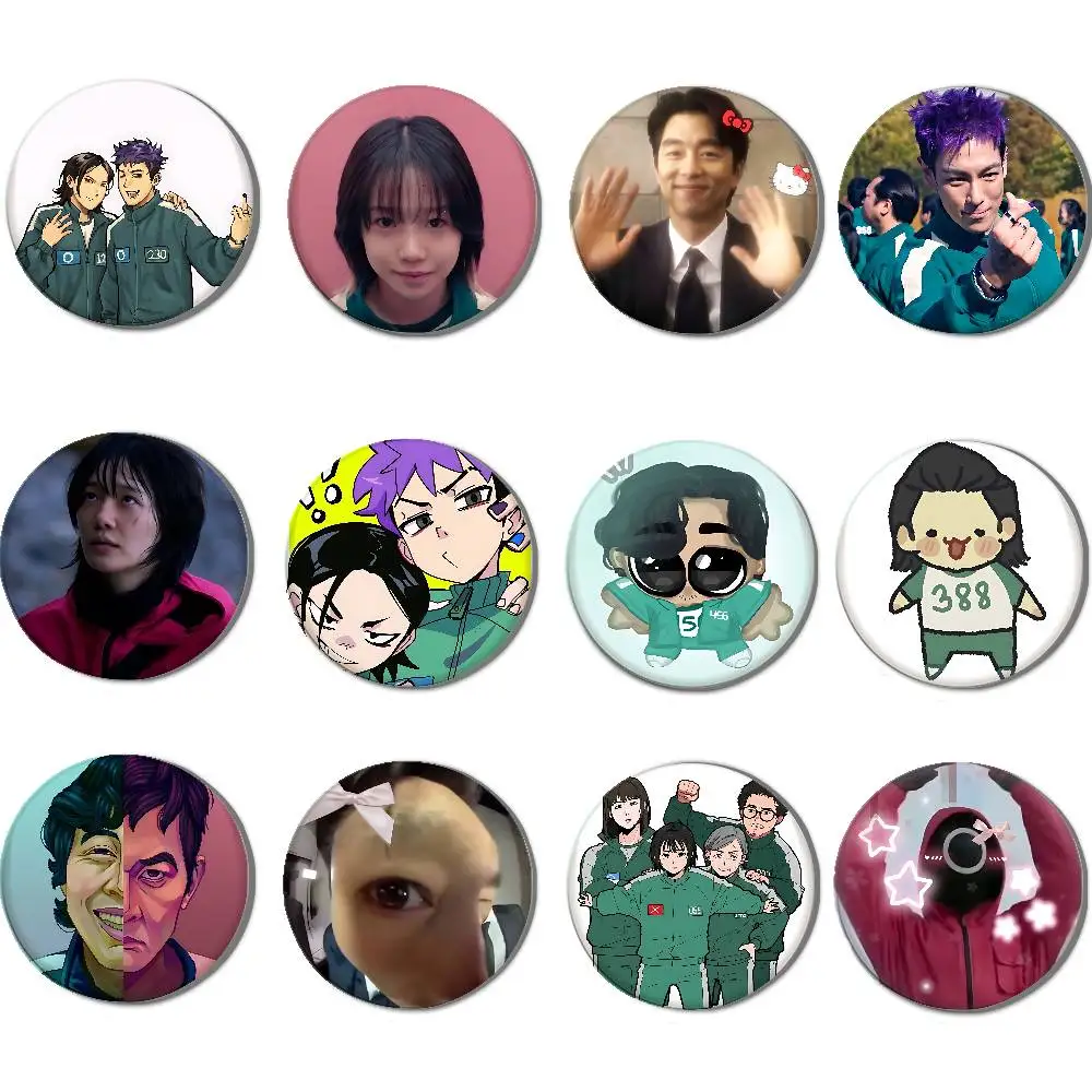 Movie S-Sq-U-id-s Games Badges Button PinsBrooch Creative Funny Quotes Badge Clothes Backpack Jewelry Gift For Kids Friends