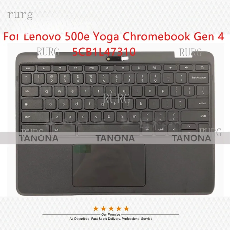 

R+ New 5CB1L47310 For Lenovo 500e Yoga Chromebook Gen 4 Palmrest Keyboard Touchpad