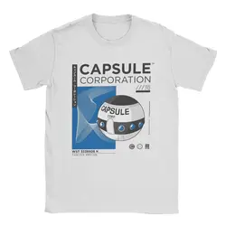 Capsule Corp T Shirt Men's Pure Cotton Amazing T-Shirt O Neck Anime DBZing Tee Shirt Short Sleeve Clothing Printing