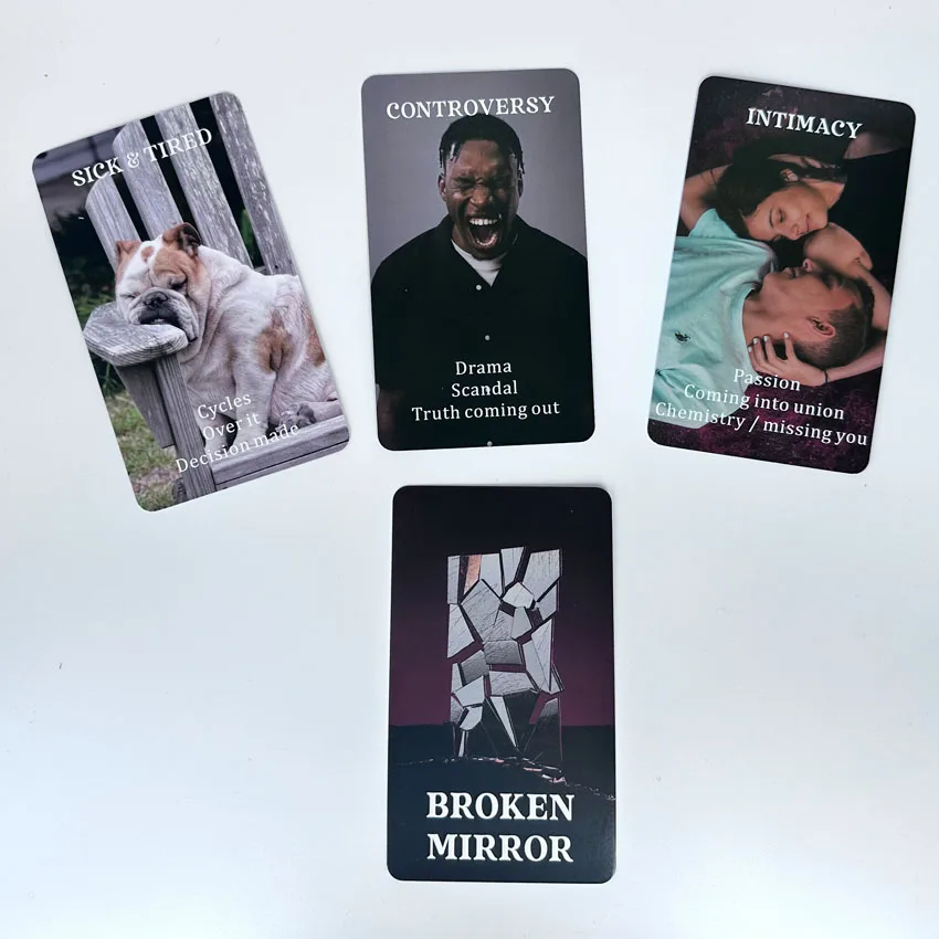 A-55 Pcs Broken Mirror Oracle Card Games