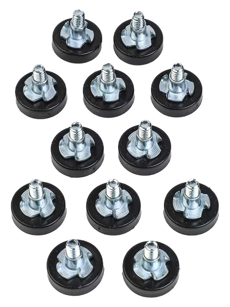 12 Pack Adjustable For Furniture Feet for Balancing Loads and Reducing Transfer of Vibration Through Floor Materials