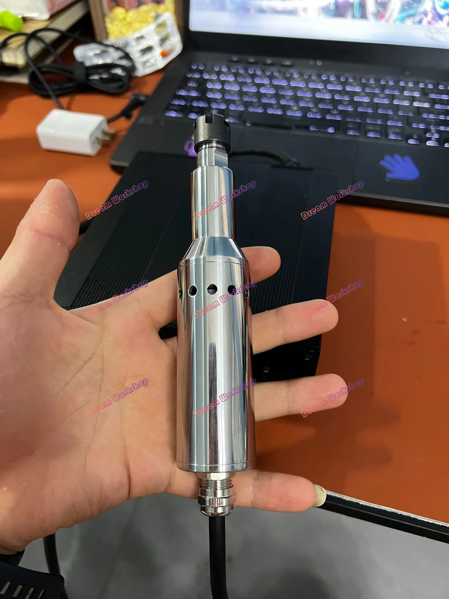 

Upgraded outer rotor brushless motor, precision ER11, customized shaft speed up to 50,000 rpm, 1,000-30,000 rpm flexible adjustm