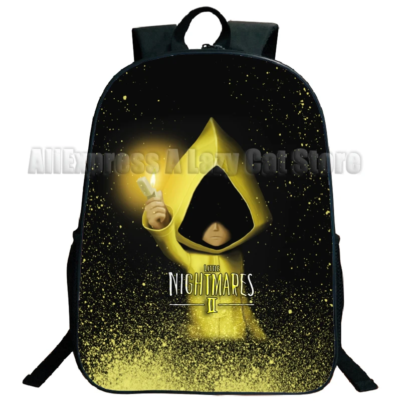 Mochila Little Nightmares 2 para crianças, mochila escolar para meninos e meninas, cosplay de anime, ombro, estudantes primários e médios, esporte