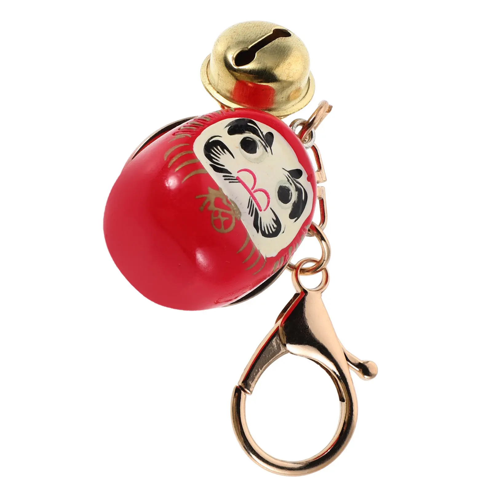 Daruma Keychain Japanese Good Luck Pendant Beautiful Charm Bag Key Ring Lucky Accessories Japan Keychain Good Luck Charms view 3