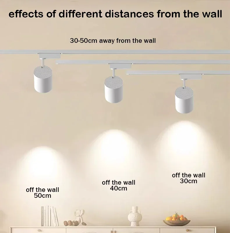 Led Track Light Spot 220V COB Ceiling Track Lamp Rail Lighting System Set Rails Spot For Clothing Shop Living Room Store Home