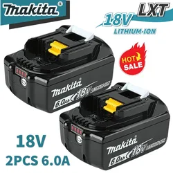 100% Genuine Makita 6Ah/5Ah/3Ah for Makita 18V Battery BL1840 BL1830B BL1850B BL1850 BL1860 BL1815 Replacement Lithium Battery