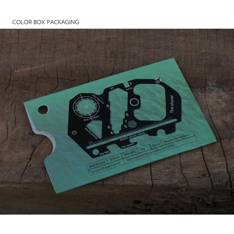 Outdoor Portable Card Knife, EDC Multifunctional Survival Tool Card for Camping Hiking Emergency Use