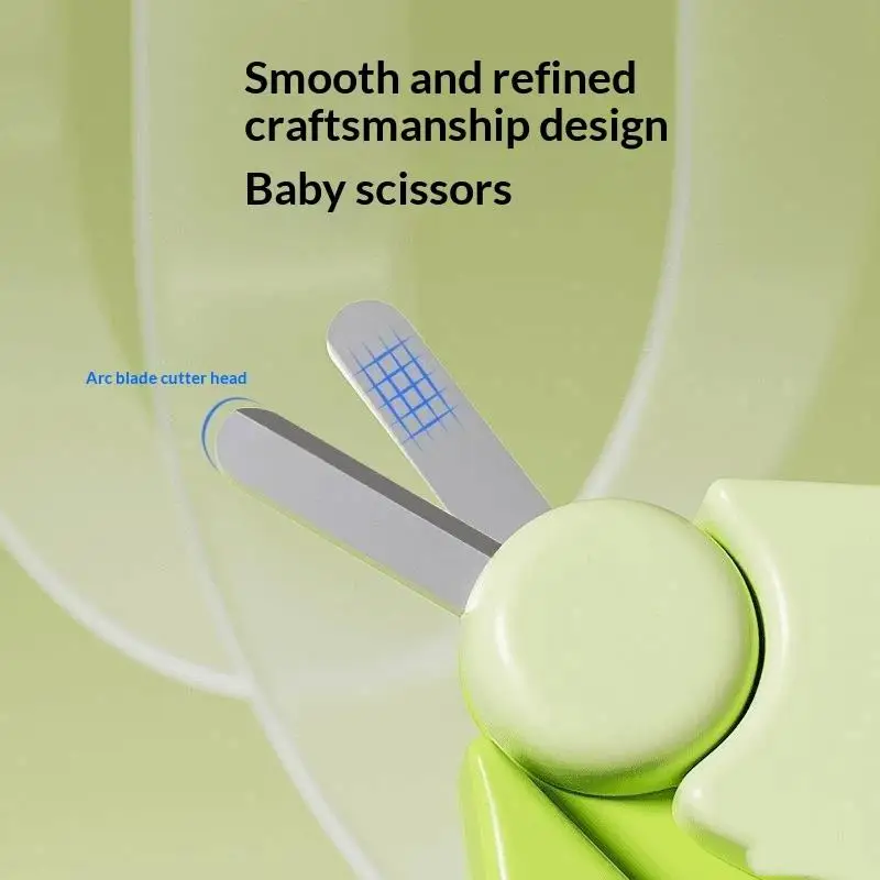 4Pcs Kid Safe Portable Nail Clipper Trimmer Tweezer With Box Newborn Baby Nail Scissor Baby Nail Care Tool Children Manicure Kit
