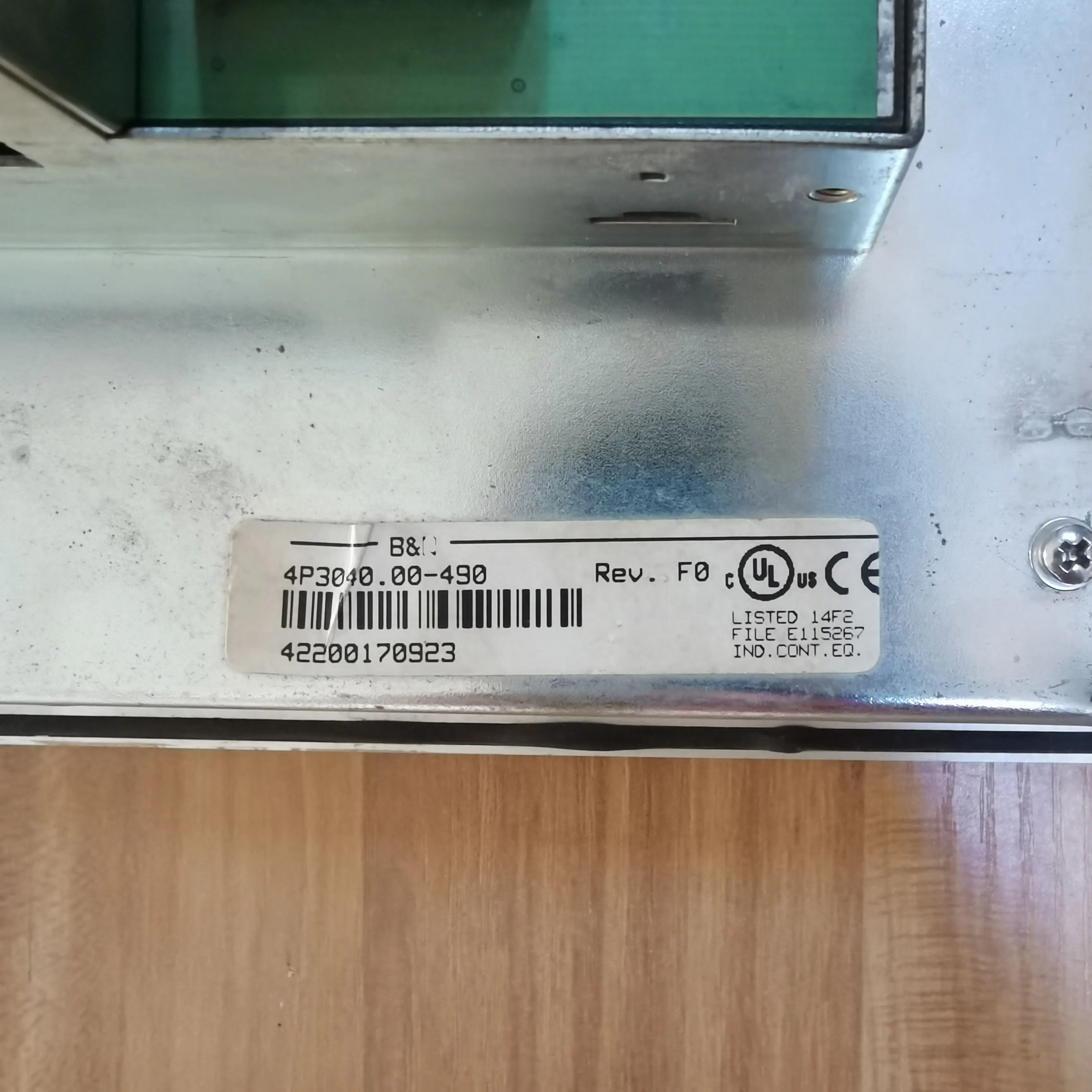 4P3040.00-490 شاشة تعمل باللمس لاختبار B&R موافق