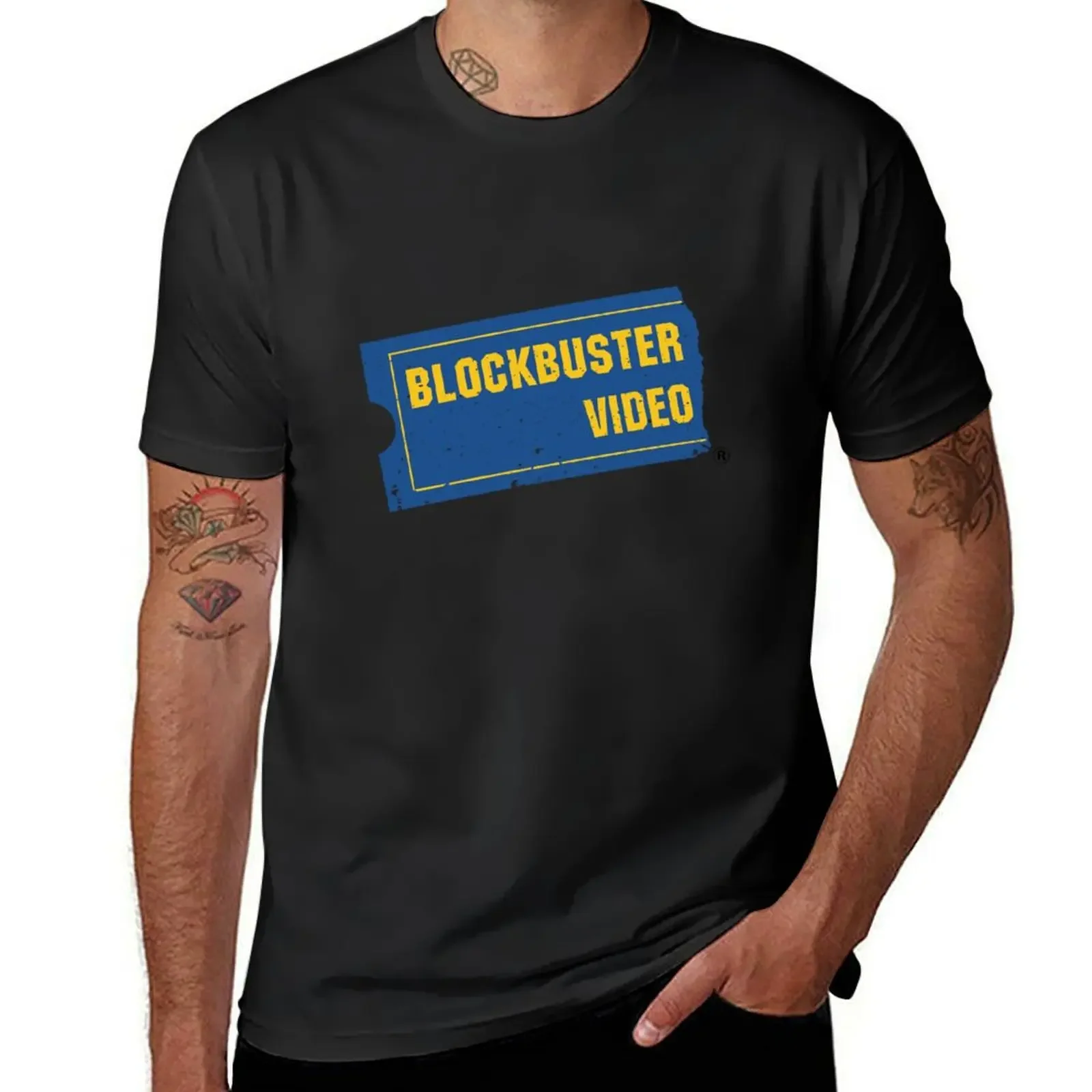 Blockbuster Video T-Shirt Blouse graphic shirts vintage anime shirt sweat shirts, men