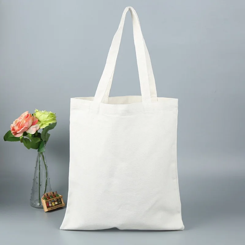 Custom Logo Tote Bag Women Canvas Women Shoulder Bag Eco-friendly Storage Reusable Foldable Shopping Bag Student Tote Bag Diy