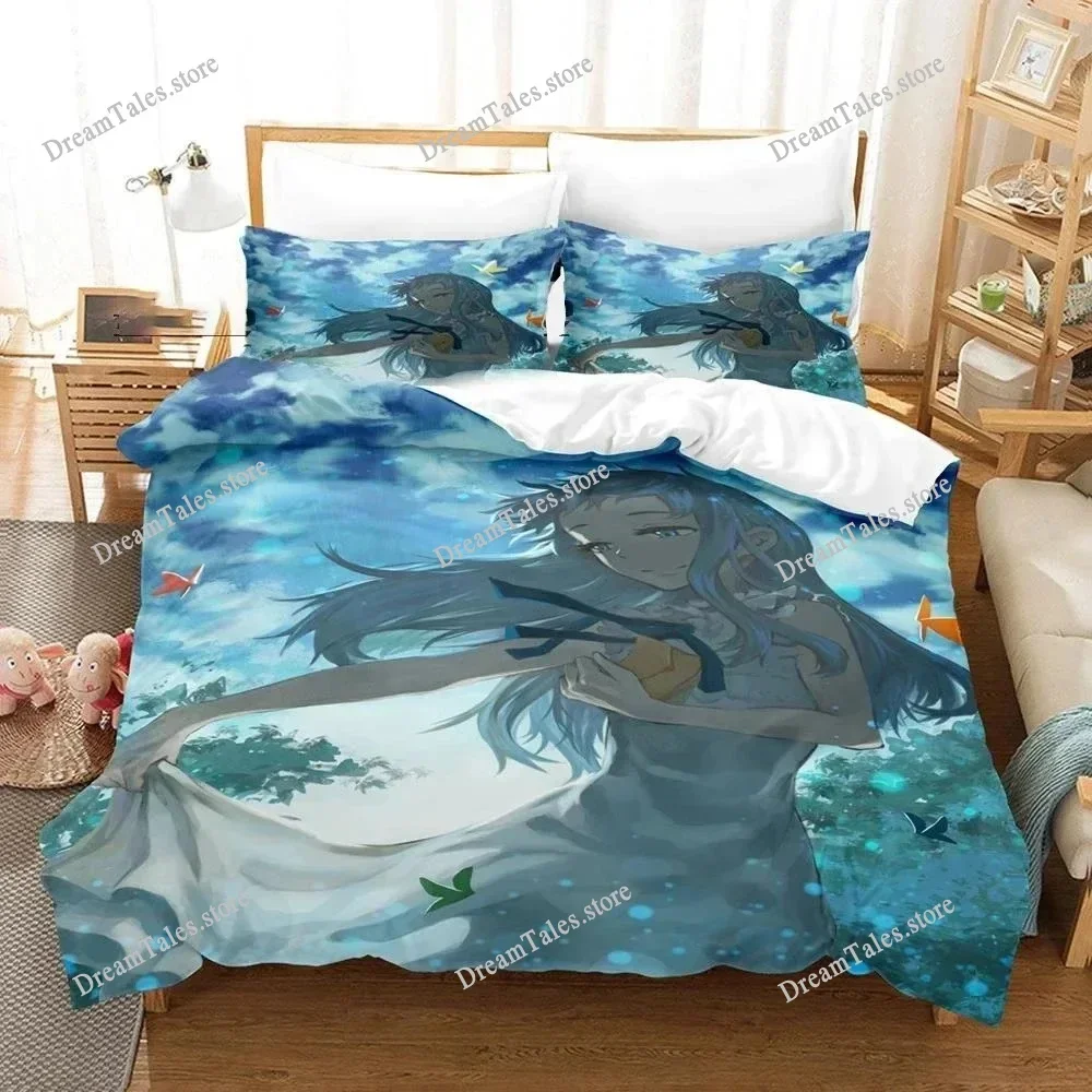 3D Print Anime Anohana Honma Meiko Bedding Set Boys Girls Twin Queen Size Duvet Cover Pillowcase Bed Kids Adult Home Textiles 2