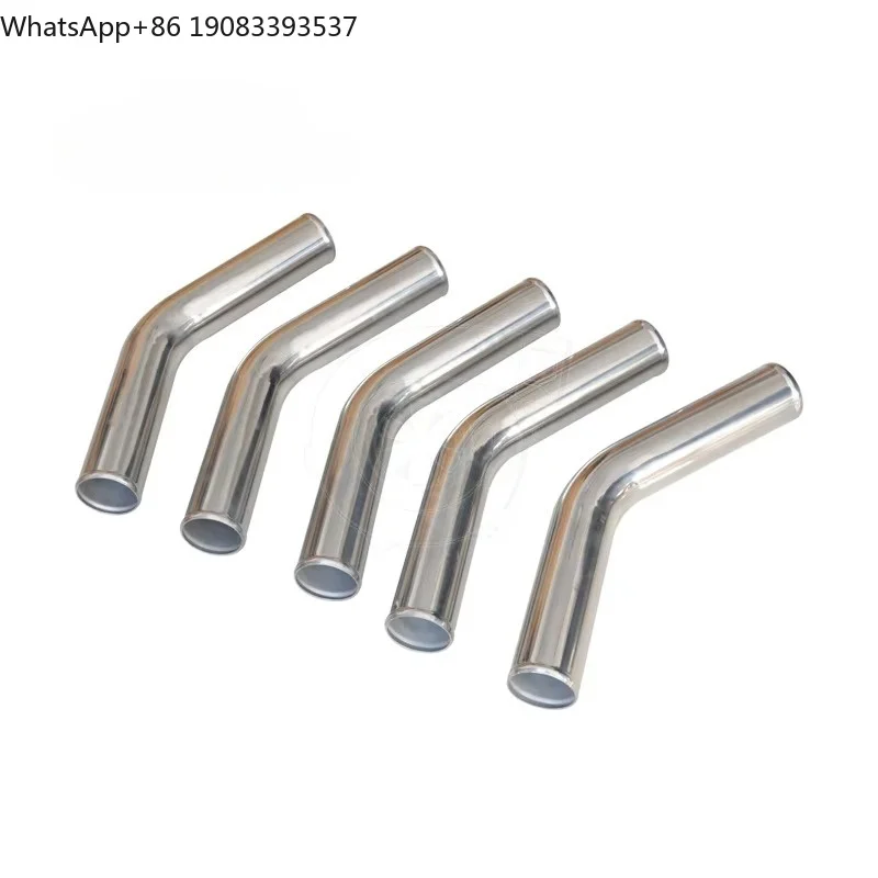 Aluminum Pipe 70mm OD 45 Degree, 500MM Total Length
