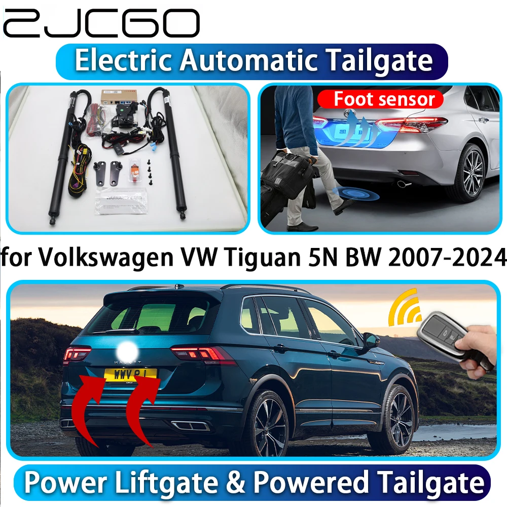 

ZJCGO for Volkswagen VW Tiguan 5N BW 2007-2024 OEM Automatic Power Liftgate Powered Tailgate Intelligent System Trunk Lift Kit