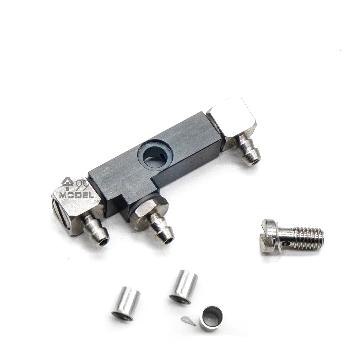 RC Hydraulic Excavator Metal Parts 1/14 E010/E111 Excavator Boom Hydraulic Circuit Distributor RC Engineering Model Parts