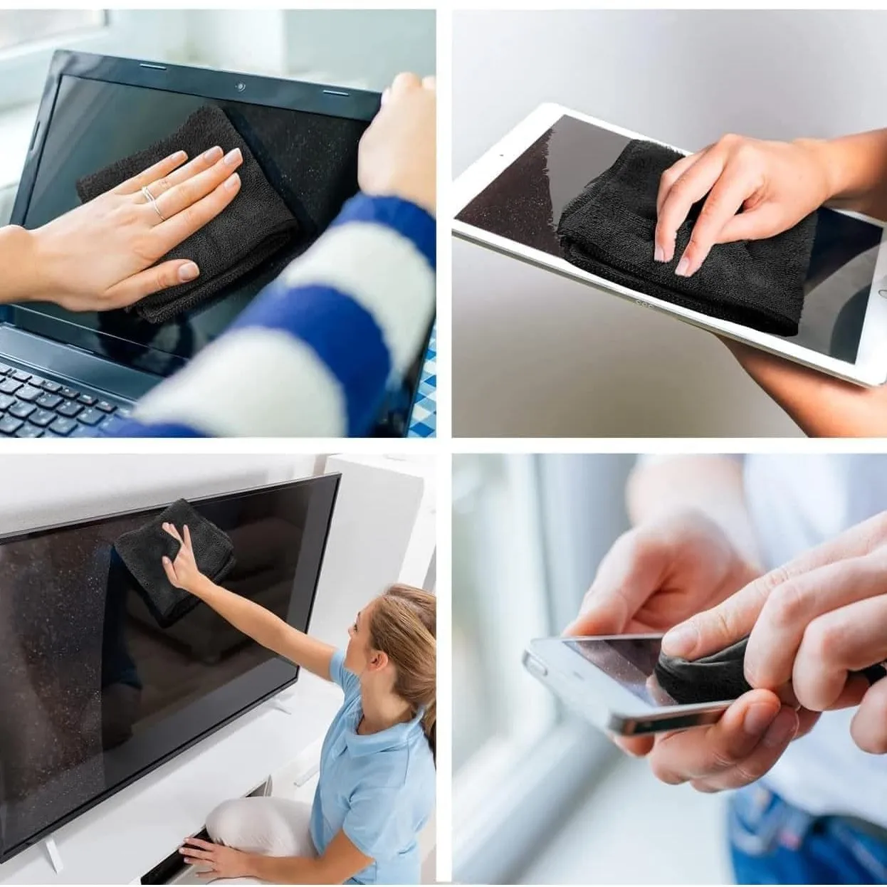 Bildschirmreinigungs-Spray-Set mit Mikrofasertuch - Streifenfreier Reiniger, Sicher für Smartphone, Laptop, TV, Kameraobjektive und Autodisplays – Detail 10