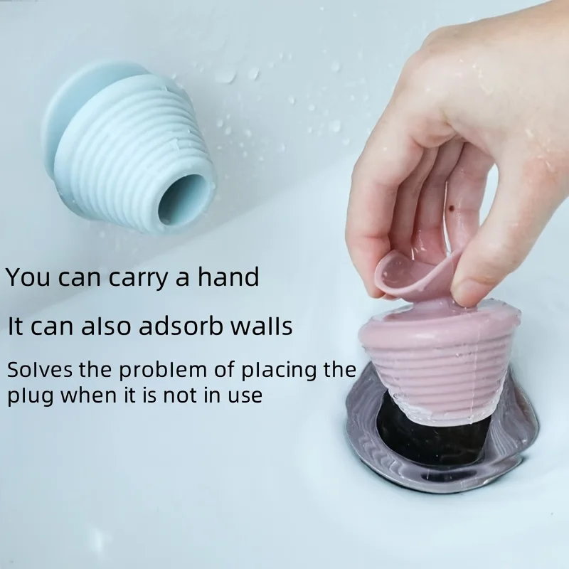

2pcs Drain Stopper-Odor-Proof, Anti-Backflow,Flexible&Durable for Bathroom Sinks, Bathtubs,and Floor Drains,bathroom accessories