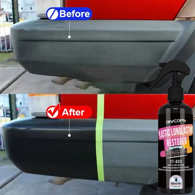 

Plastic Restore Revitalizer Plastic Renovator Longlasting Coating Car Rubbers Refurbish Clean Gloss Black Shine Car Detailing