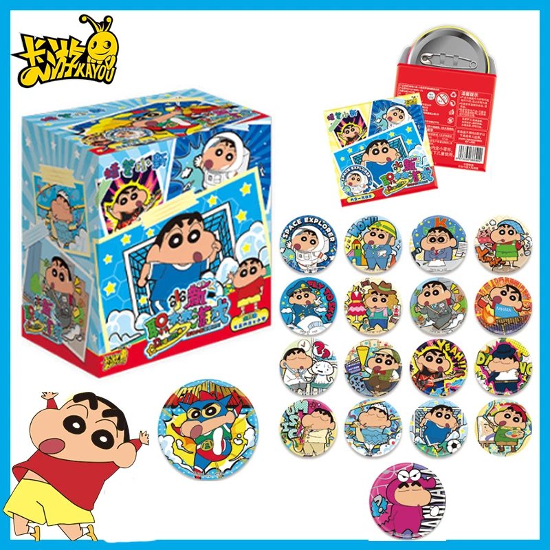 

New Crayon Shin-chan Dream Job Game Series Tin Badge Kayou Anime Pin Brooch Hanging Ornament Kids Collection Exquisite Gift Toys