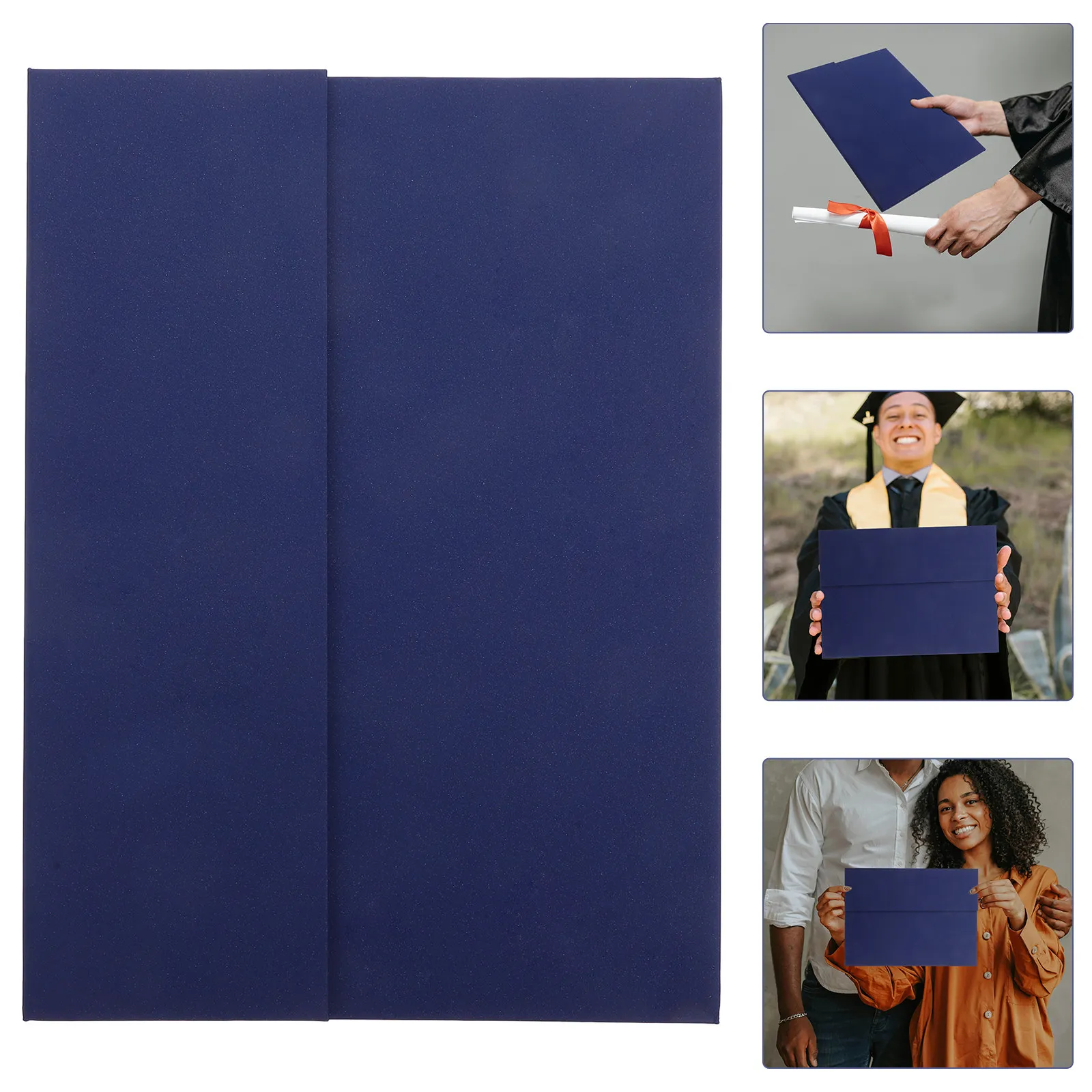 Tri-Fold A4 Diploma Cover Blank Certificate Holder Premium Document Protector for Graduation Awards Ceremonies Professional