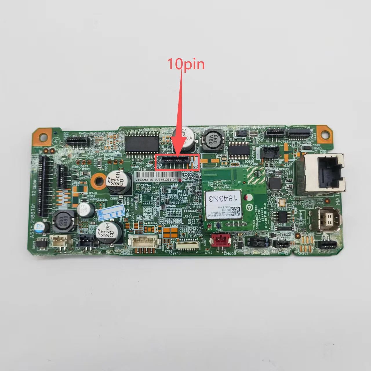 Fax cable port 10pin Motherboard CG19 MAIN fits for Epson EcoTank L6191 L6198 L6190 Main Board
