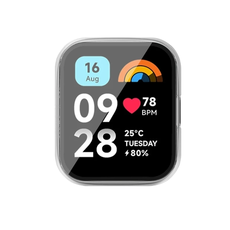 E9LB Smartwatch Cover PC Case Waterproof Protector Housing Washable Bumper for Watch 3 Active Watch