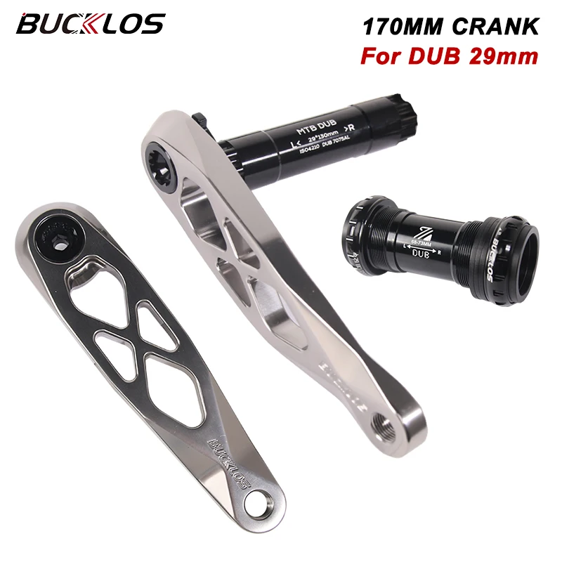 BUCKLOS MTB Bike Crank Set 170mm Enduro Racing Bicycle Crank Arms BSA 68/73mm Bottom Bracket Crankset for Sram DUB 29mm Boost