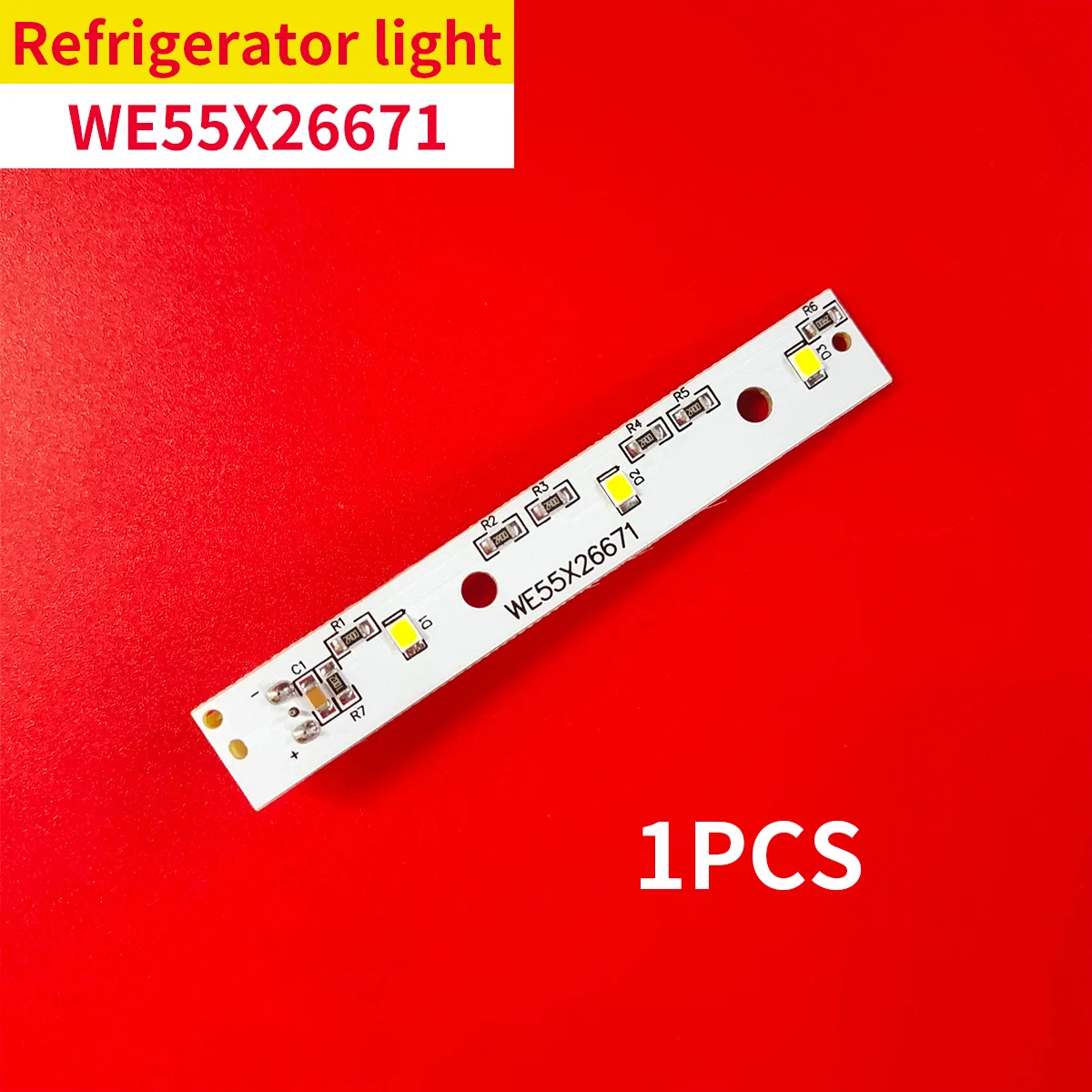 Refrigerator LED Strip Light For GE Refrigerators New WE55X26671 LED Light Board Refrigeration Parts 8.58*1.29cm Lamp Driver