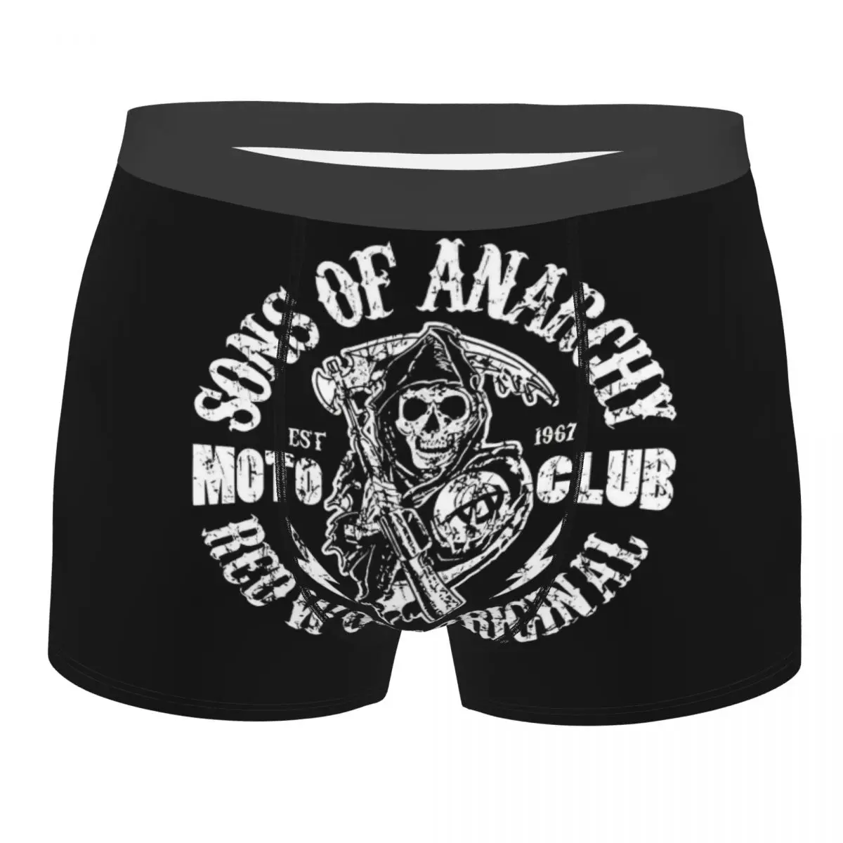 

Нижнее белье Sons Of Anarchy на заказ, мужские стрейч-боксеры из сериала, шорты, мягкие трусы для мужчин