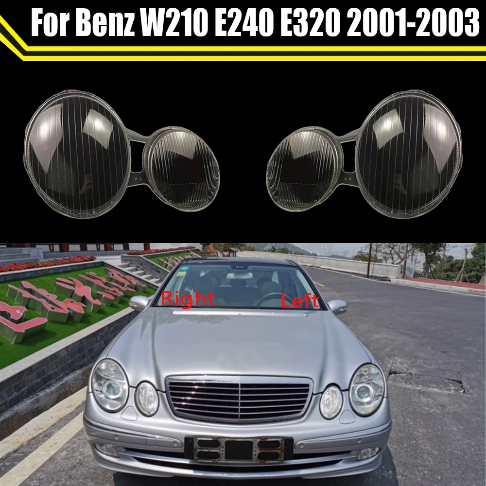 

Car Front Headlamp Head Lamp Light Lampshade Lampcover Clear Lens Shell For Mercedes-Benz E-Class W210 E220 E240 E320 2001-2003