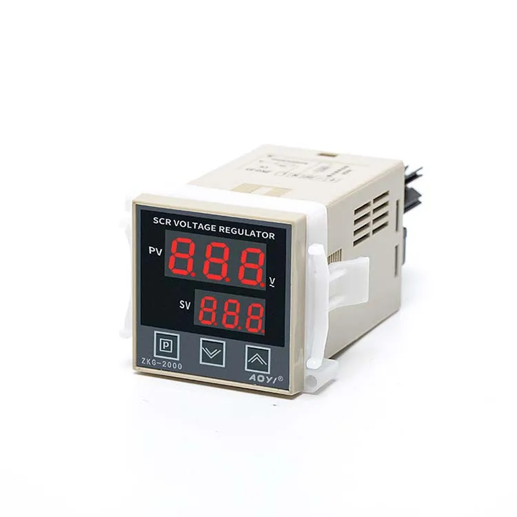 AOYI 1KW Digital Voltage Regulator 220VAC SCR ZKG-51 Single Phase for Industrial Equipment Usage Voltage Adjustment