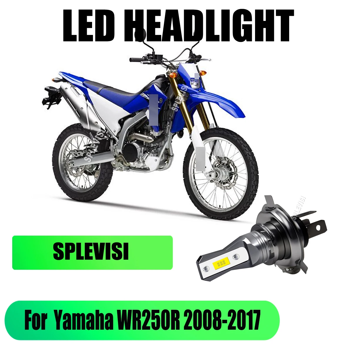 

H4 Motorcycle LED 45W Headlight Bulb 12V luces para moto For Yamaha WR250R 2008 2009 2010 2011 2012 2013 2014 2015 2016 2017