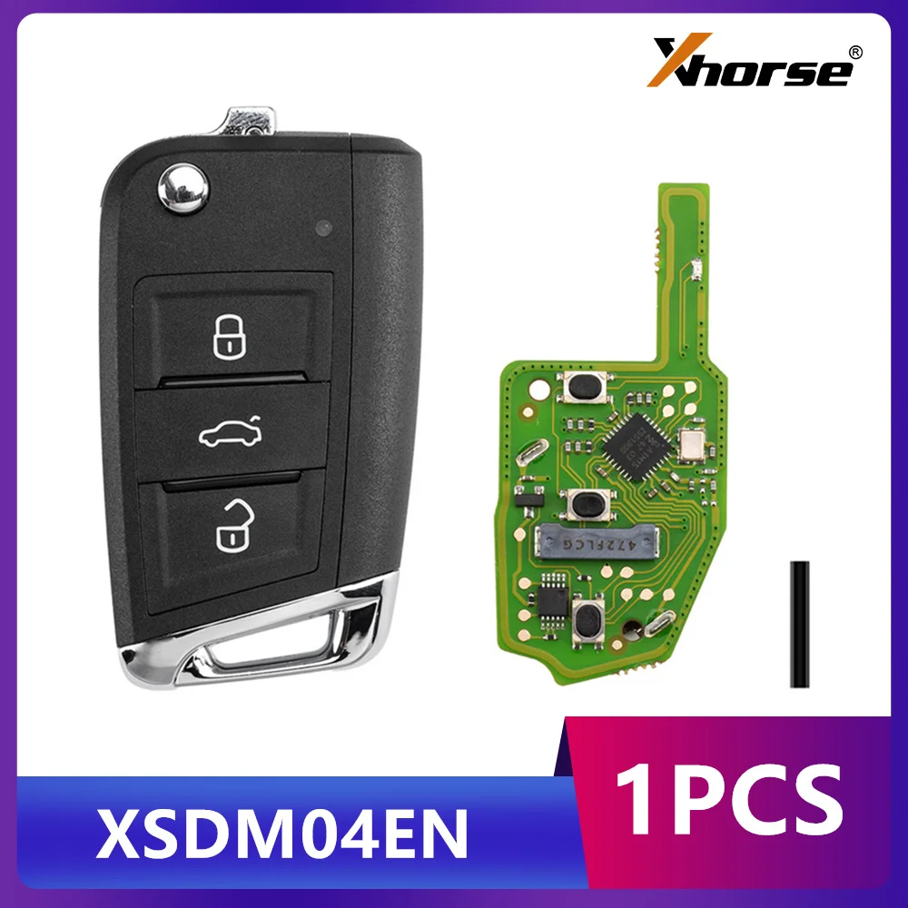 

1PCS Xhorse XSDM04EN Smart Remote Key MQB Style 3 Button