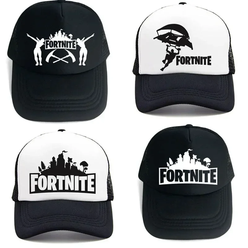 Fortnite Baseball Caps Game Peripheral Man Hats Summer Breathable Mesh Fashion Cap Anime Figure Hats Unisex Streetwear