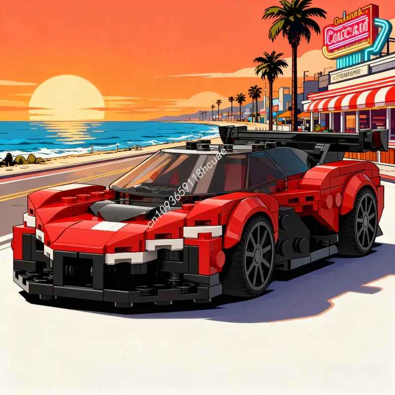 

334 шт. MOC Zenvo Aurora Agil City Champions, модель строительных блоков, рождественские подарки, сборка игрушек «сделай сам», креативная идея, образование для детей