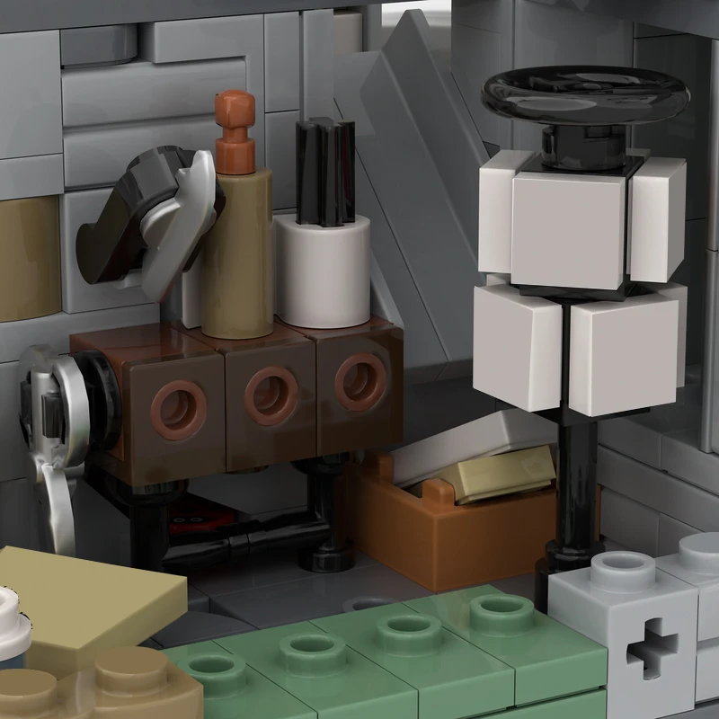 3270 pièces Urban Street Magic Bank MOC Blocs de construction modulaires personnalisables, design créatif éducatif, jouet DIY populaire, cadeau de festival