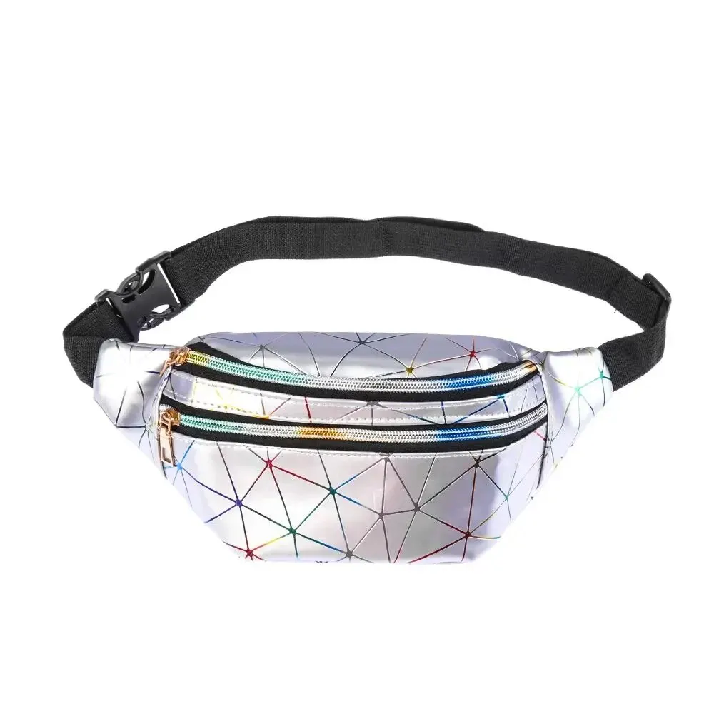 New Fashion Women Waist Packs Fanny Pack Pouch Hip Purse Satchel Laser Belt Bags Geometric Patterns Wallet