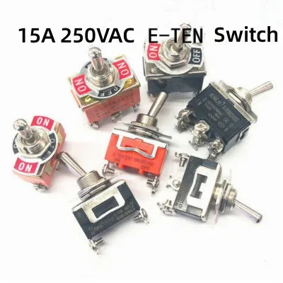 Рычажный переключатель E-TEN1021 E-TEN1121 E-TEN1122 E-TEN1221 E-TEN1321 15A 250VAC ON-OFF-ON Rocker switch