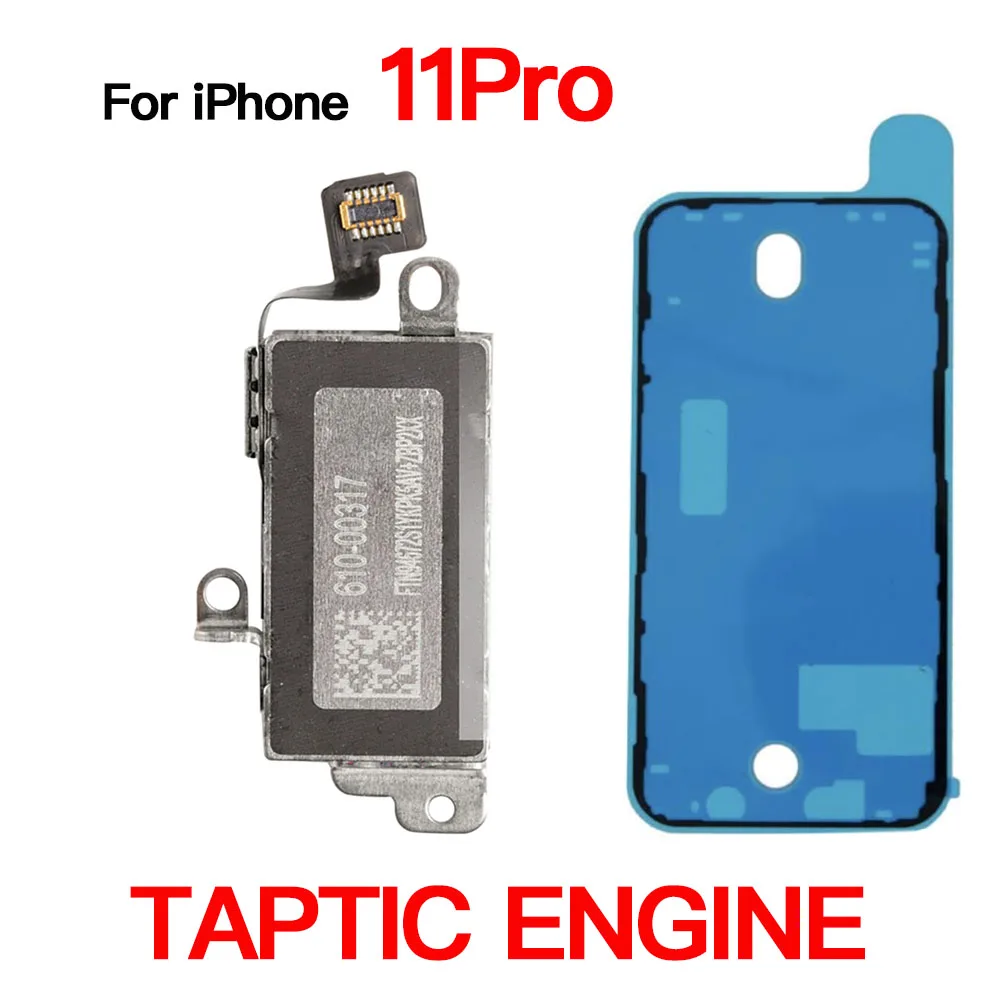 Vibrator Motor Replacement for iPhone 11 12 Mini Pro Max Taptic Engine With Flex Cale And Waterproof Tape