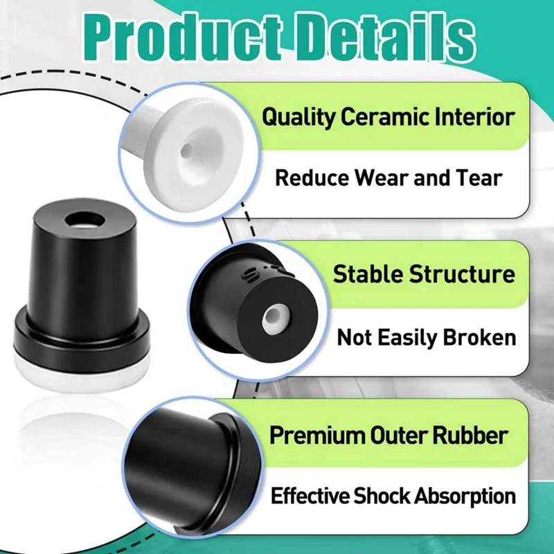 DT16 12Pcs Sandblasting Nozzle Tips, Rubber Sandblaster Replacement Nozzle for Blast Gun
