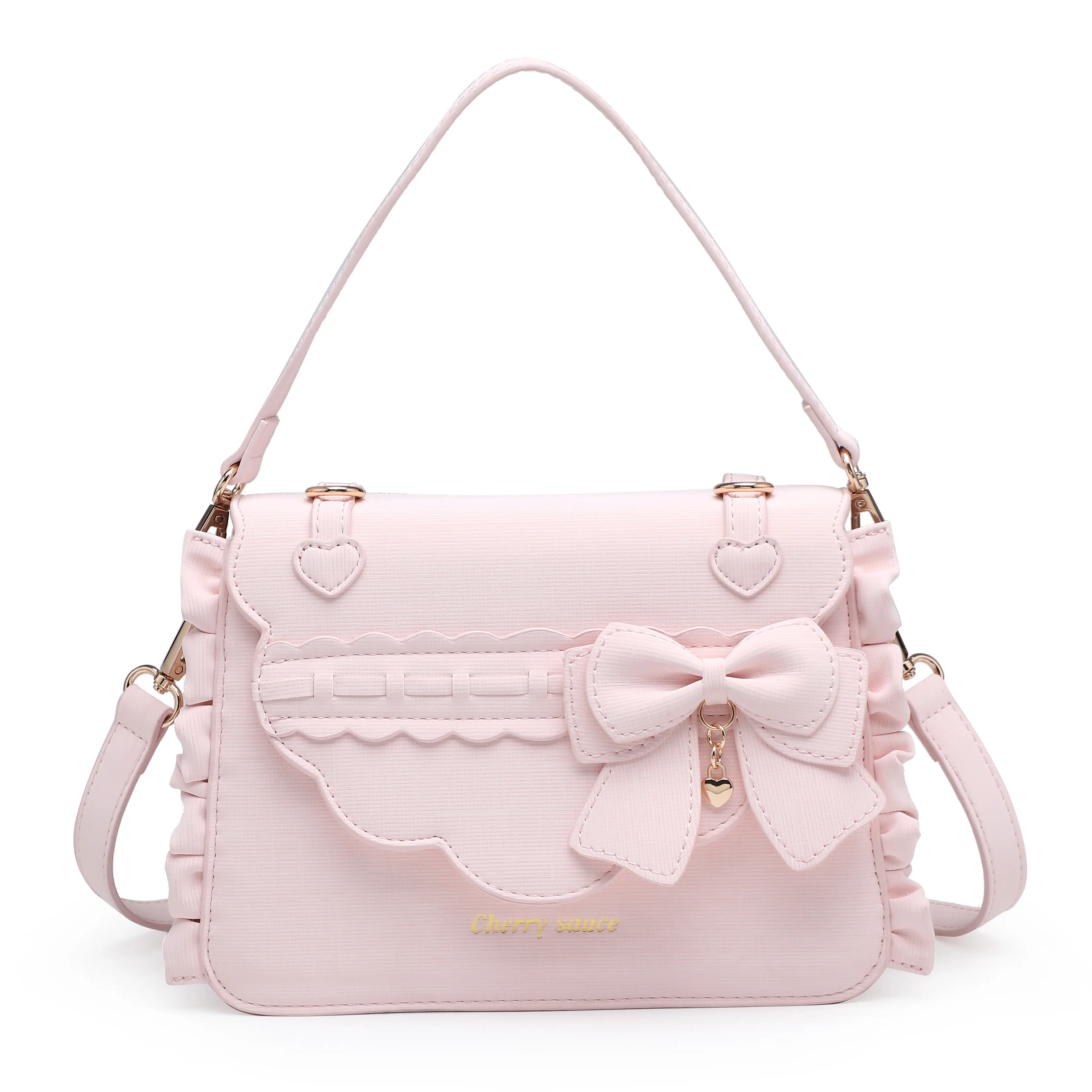 

Японская оригинальная милая и элегантная женская сумка-мессенджер для повседневных поездок, классическая женская сумка с бантом в стиле Лолита