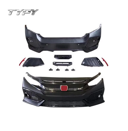 Car Body Kits Modified Upgrade to Civic SI Style Body Kit Front Bumper Rear Bumper For Honda 10th Civic