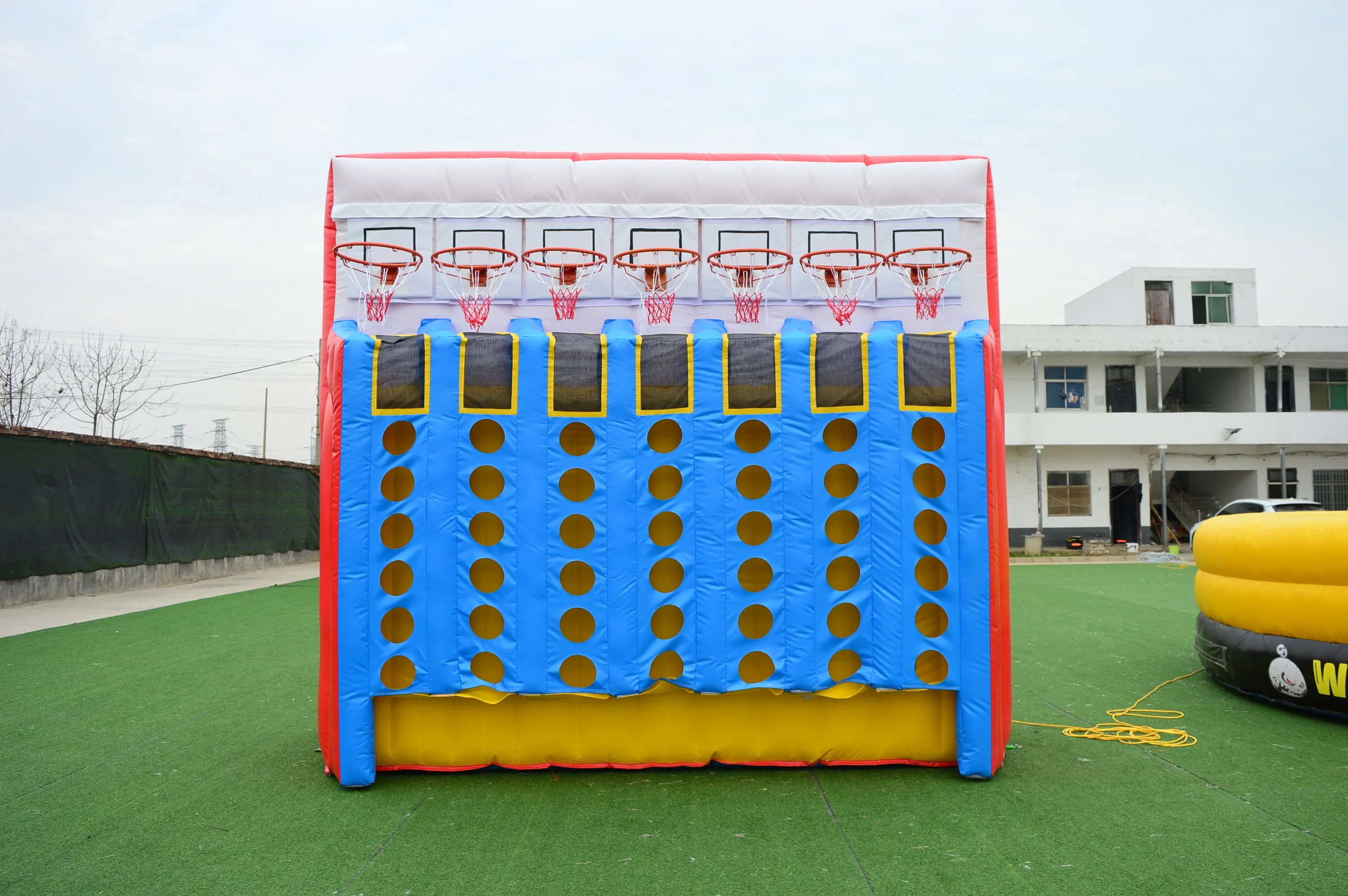 Basketball Bouncy Castle Fun Sports Challenge Four-sided Shooting Game