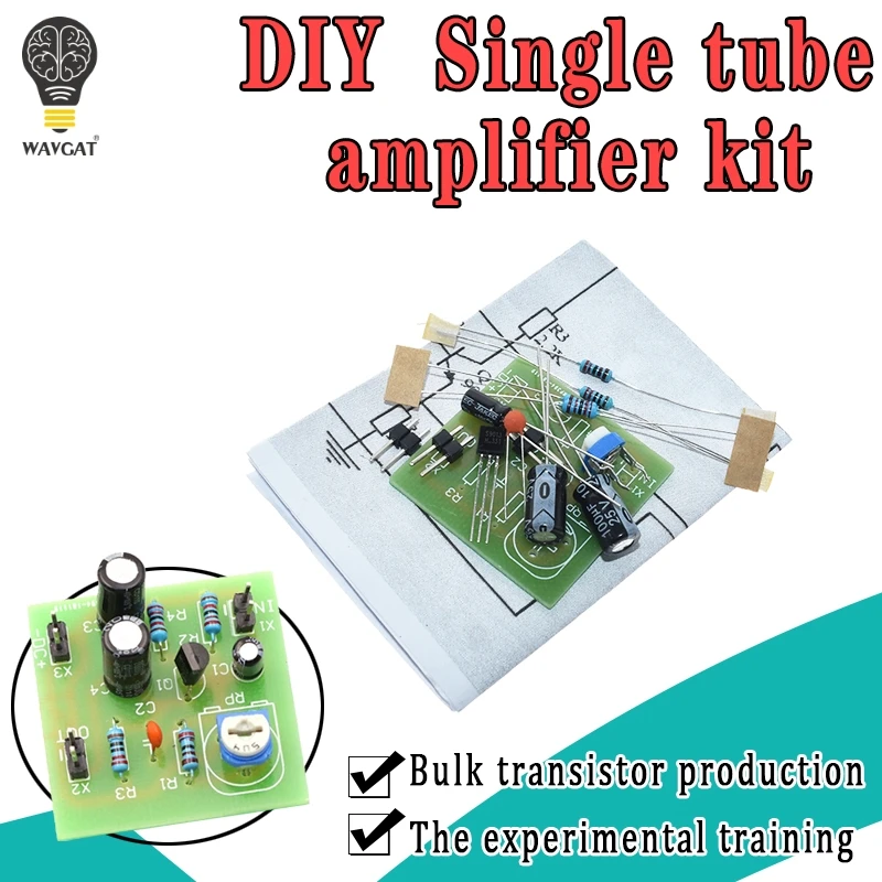 AEAK DIY Kit DC12V Typical Division Voltage Bias Single Tube Low Frequency Amplifier Circuit Board PCB laboratory