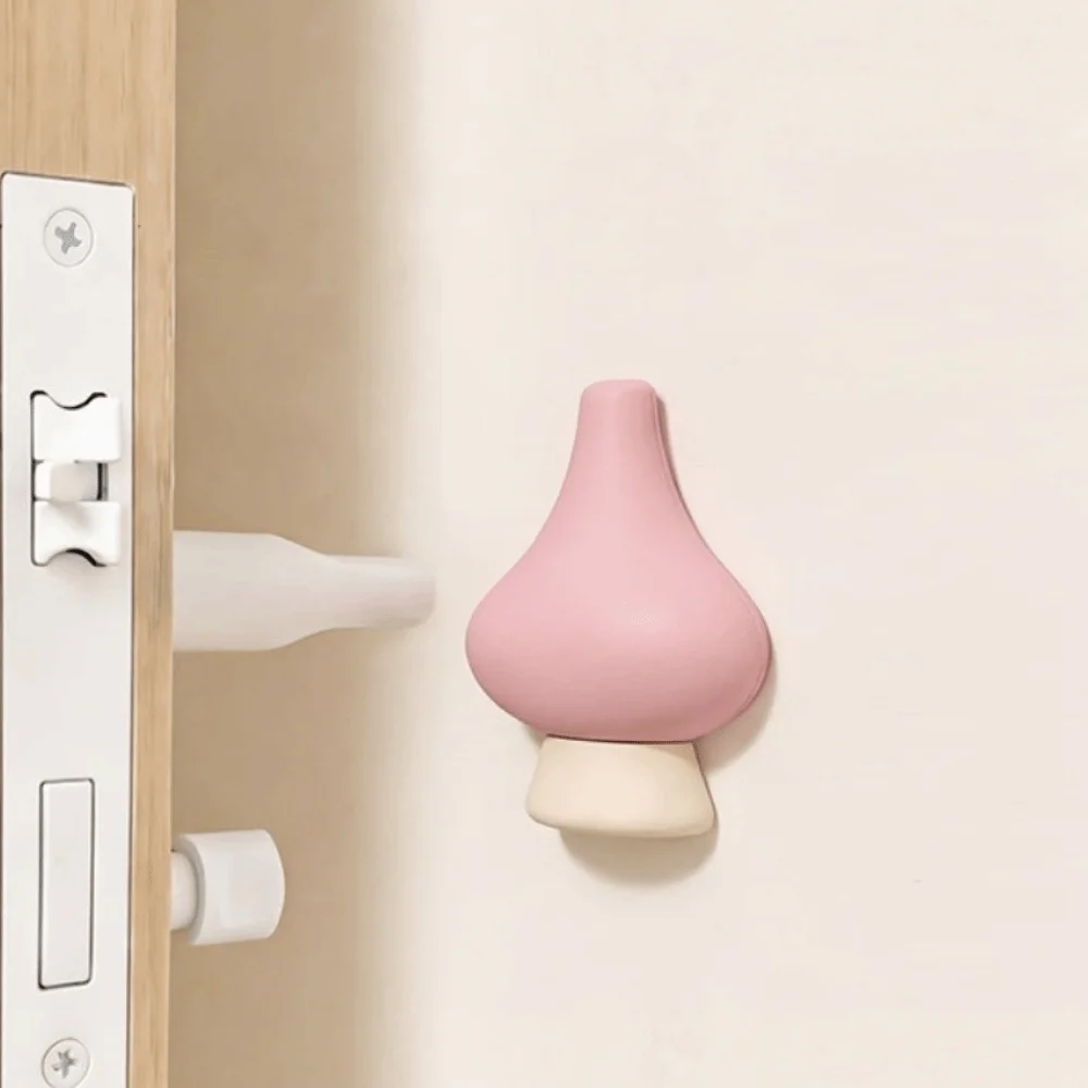 

New Silicone Wall Protection Mat Self Adhesive Anti-Shock Door Stopper Cute Tree Shape Easy Install Door Handle Pad for Kid Room